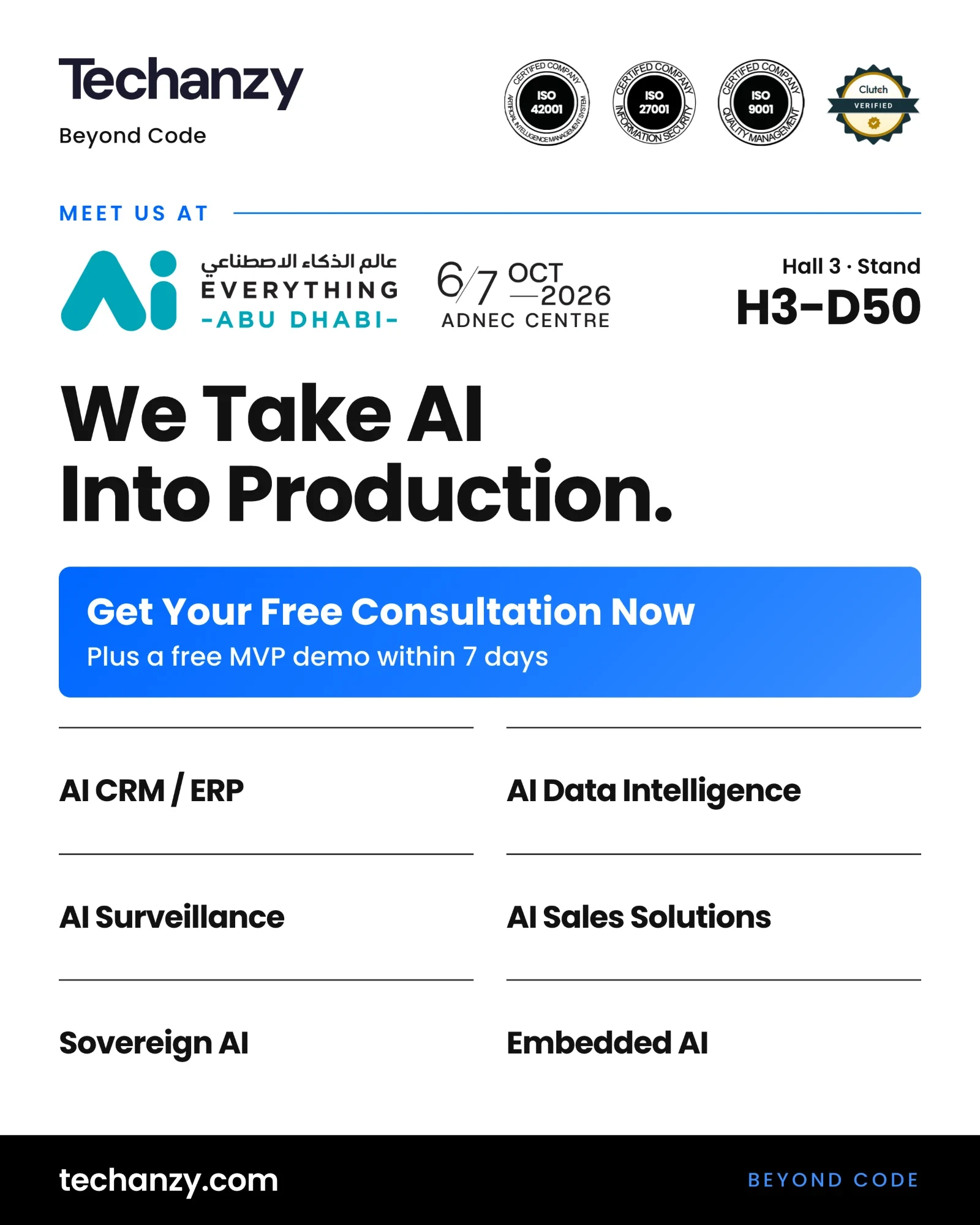 Meet us at Ai Everything Abu Dhabi 2026